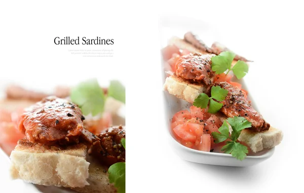 Sardine la grătar — Fotografie, imagine de stoc