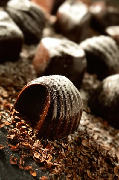Csokoládé makró — Stock Fotó