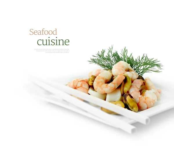 Cuisine de fruits de mer — Photo