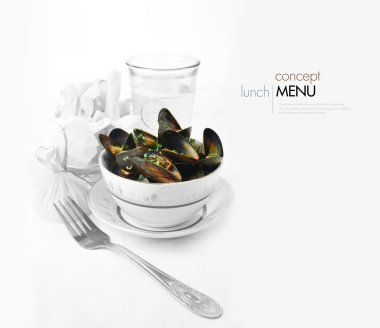 Mussels Mixed Colour clipart