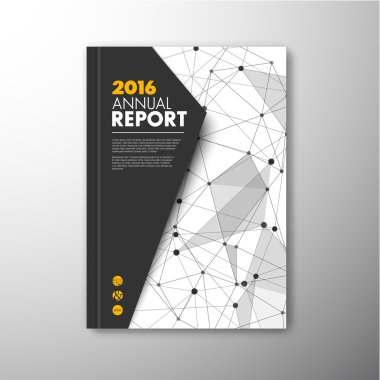 Modern soyut broşür tasarım şablonu