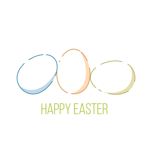 Allebetalingen Happy Easter card — Stockvector