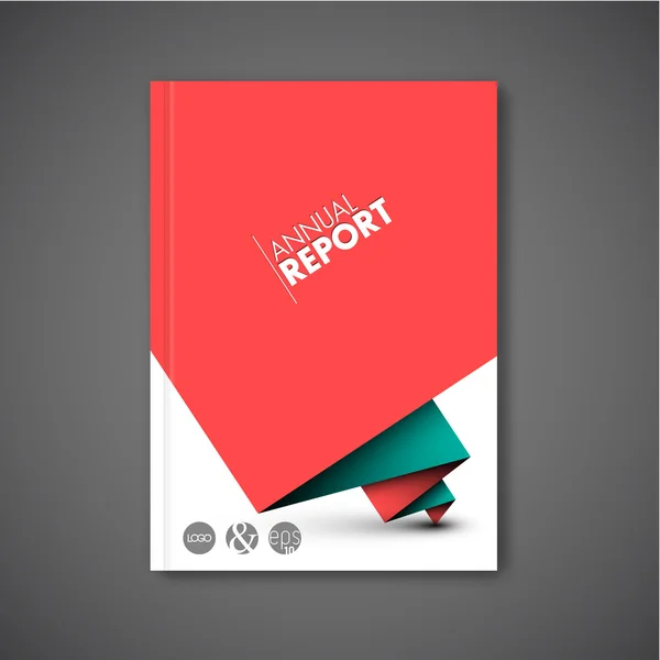 Modern abstract brochure design template — Stock Vector