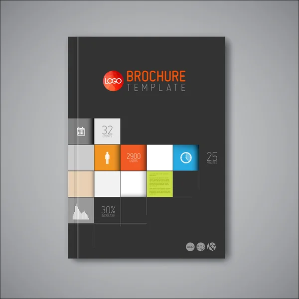 Brochure abstraite moderne — Image vectorielle