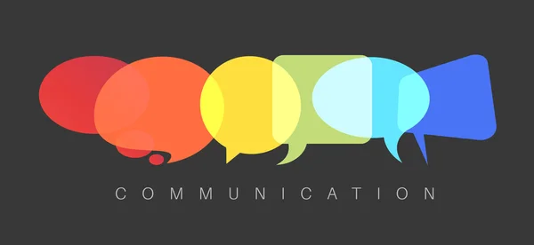 Resumen Concepto de comunicación — Vector de stock