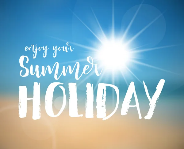 Manifesto delle vacanze estive — Vettoriale Stock