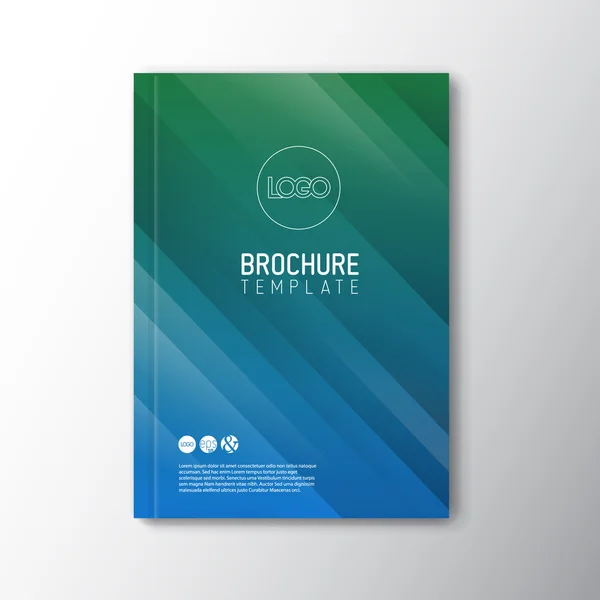 Modern abstract brochure — Stock Vector