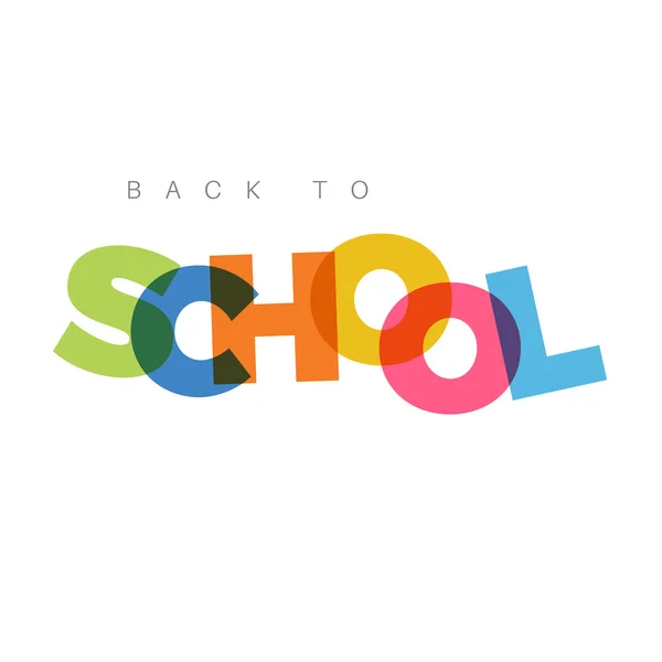 Résumé 'Retour à School' — Image vectorielle