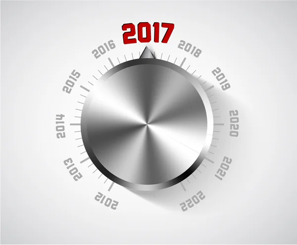 Νέο έτος 2017 κάρτα για τον λάτρη της μουσικής — Διανυσματικό Αρχείο