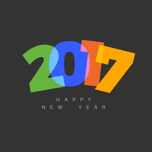 Feliz año nuevo tarjeta — Vector de stock