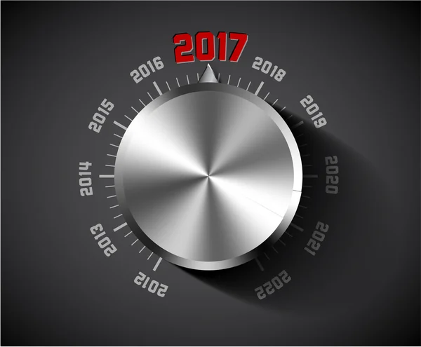 2017 New Year card for music lover — Stock Vector