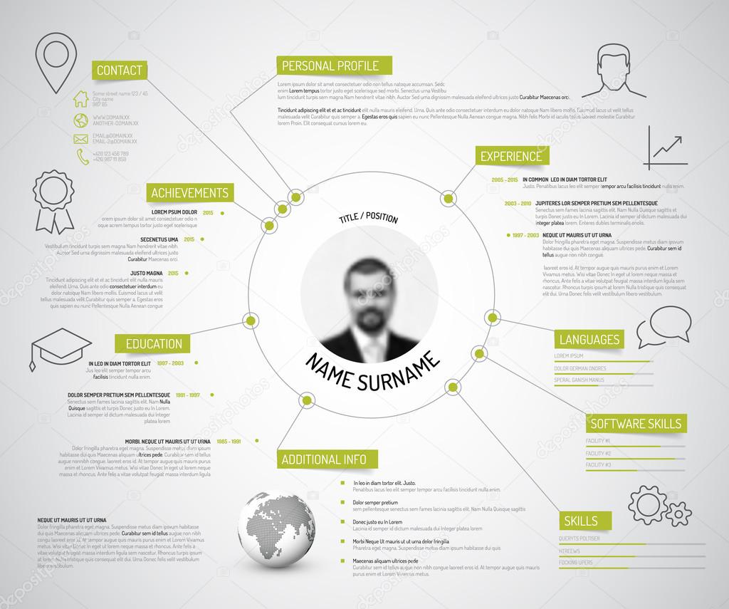 depositphotos_124005648 stock illustration original minimalist cv template