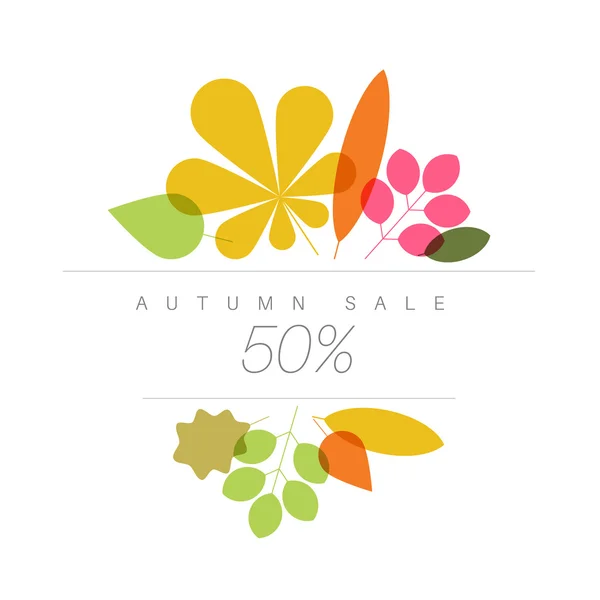 Outono abstrato floral fundo —  Vetores de Stock