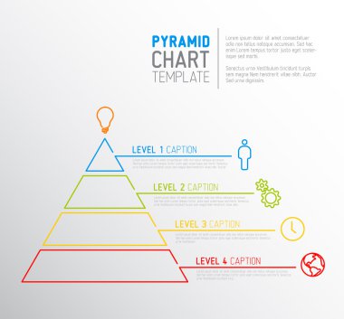 piramit grafik diyagramı şablonu