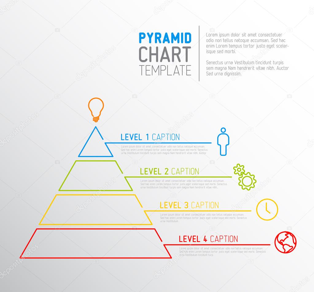 Pyramid chart diagram template