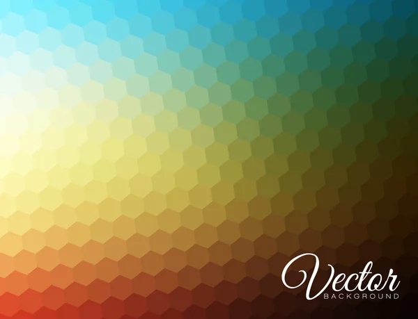 Abstrato desfocado fundo hexagonal — Vetor de Stock