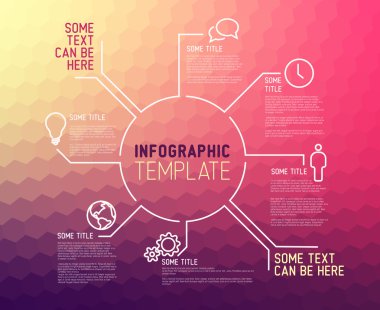 Modern Infographic rapor şablonu