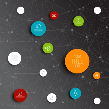 vektör soyut halkalar Infographic