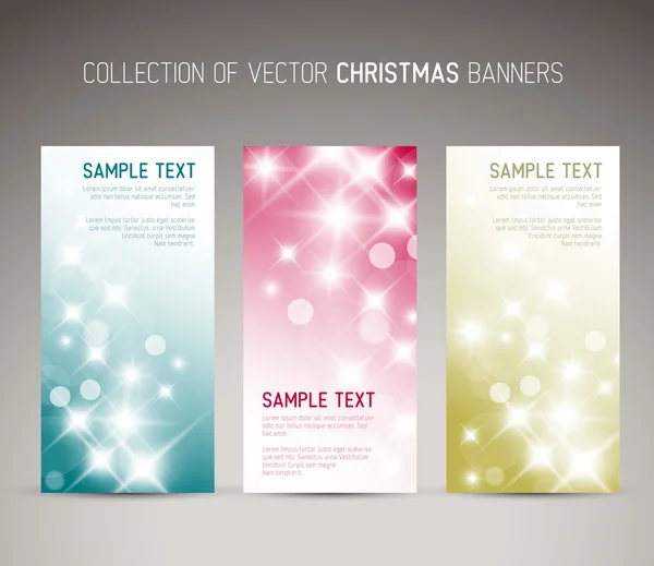 Új év függőleges bannerek — Stock Vector