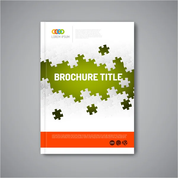 Moderne Vector abstracte brochure sjabloon — Stockvector