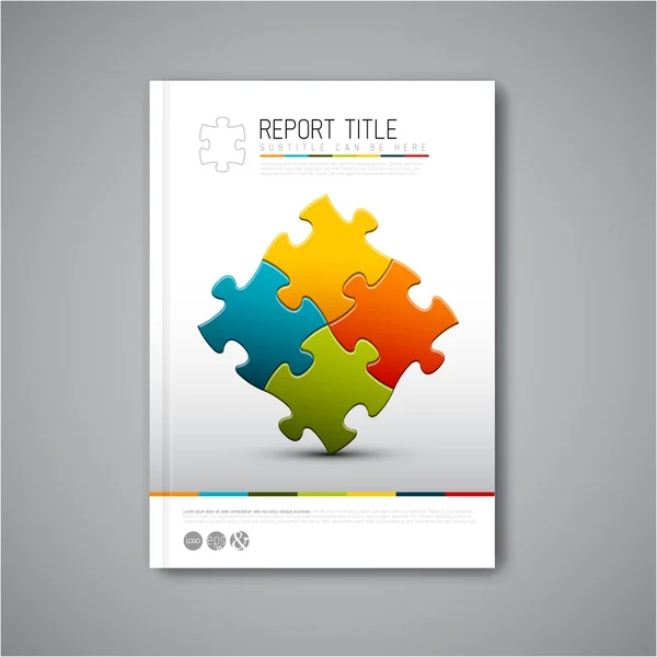 Modern Vector abstract brochure template — Stock Vector