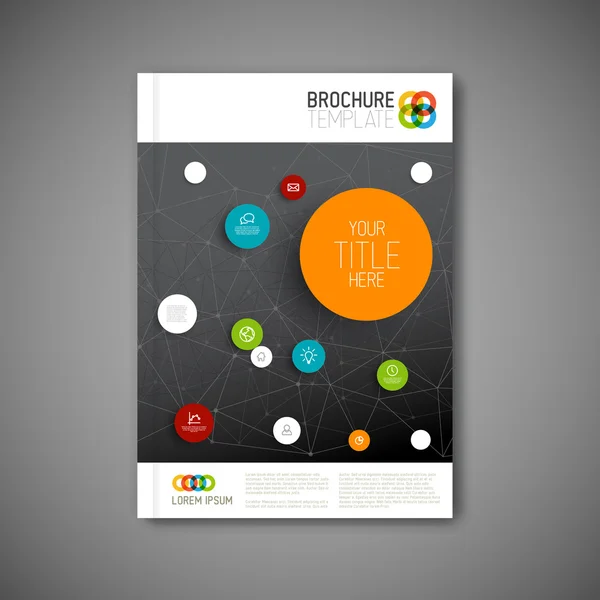 Moderne Vector abstracte brochure sjabloon — Stockvector