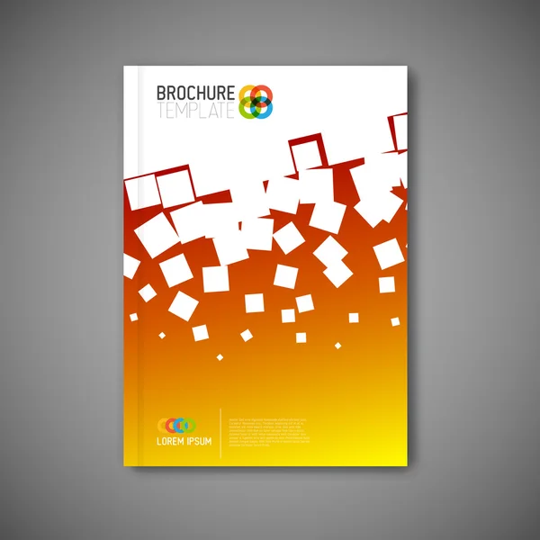 Modèle de brochure abstrait vectoriel moderne — Image vectorielle