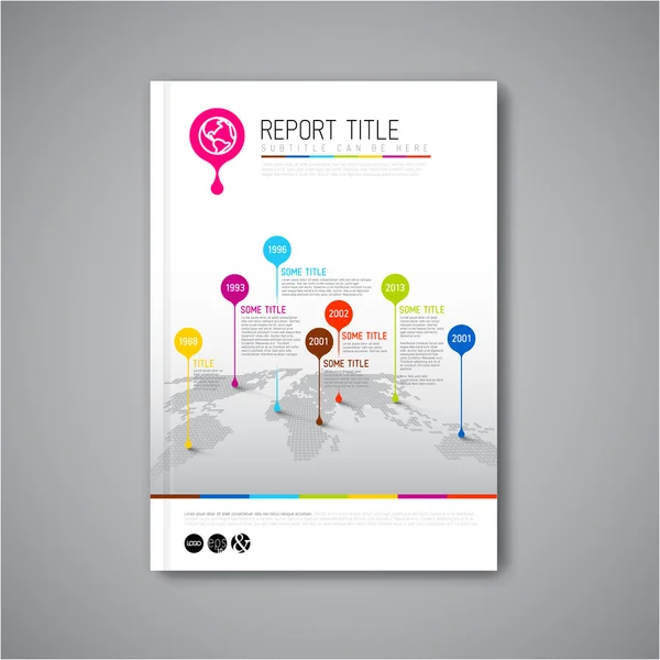 Report design template — Stock Vector