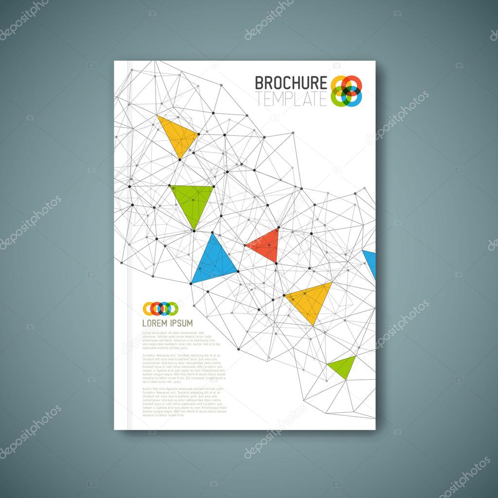 Modern Vector abstract brochure design template