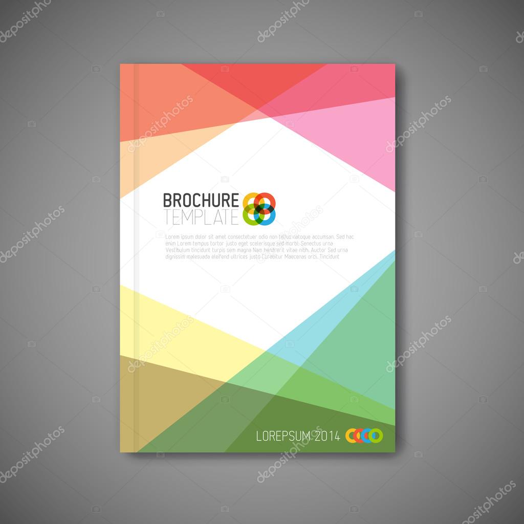 Modern Vector abstract brochure design template