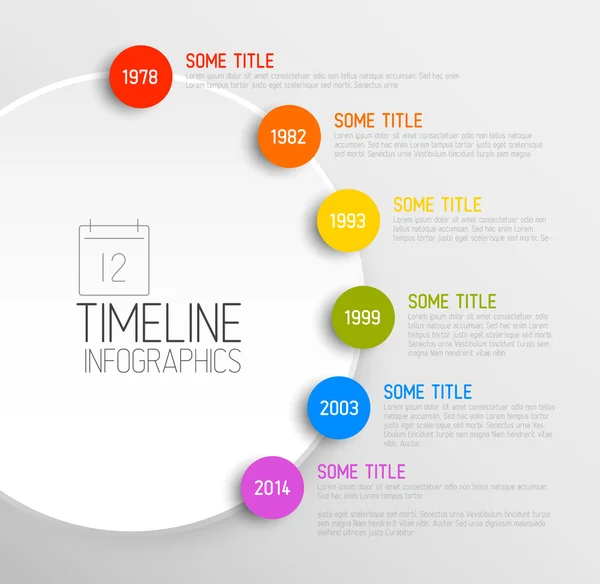 Vector Infographic timeline — Stock Vector
