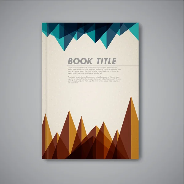 Plantilla de diseño de folleto abstracto vectorial — Vector de stock