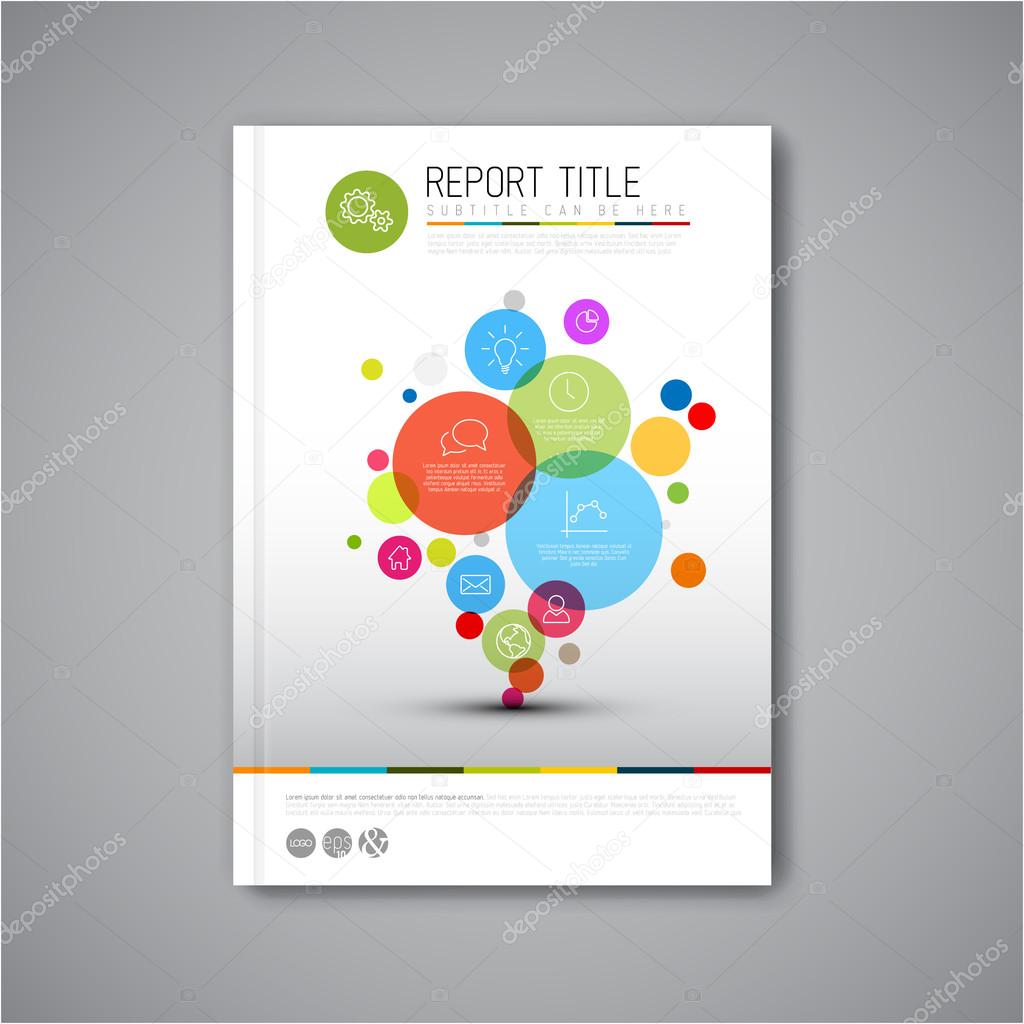 Vector abstract brochure design template