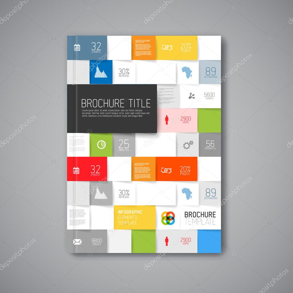 Vector abstract brochure design template