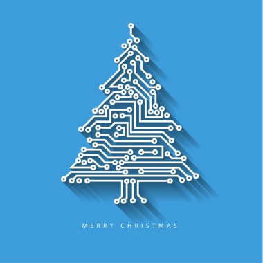 Dijital elektronik devreden Noel ağacı