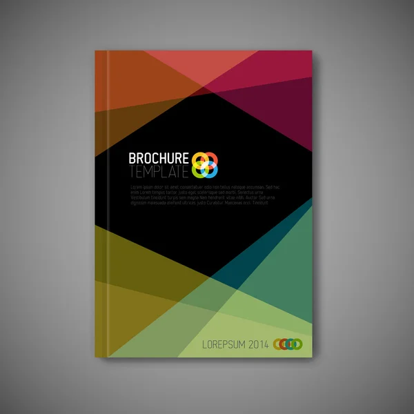 Abstracte brochure ontwerpsjabloon — Stockvector