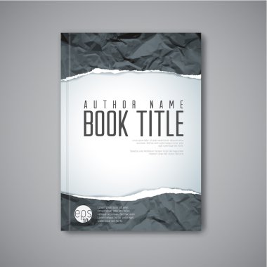 Modern Vector book cover template clipart