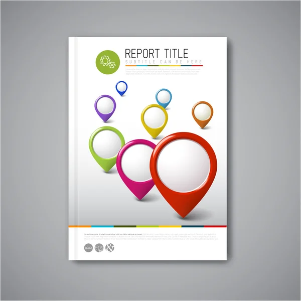 Modern brochure design template — Stock Vector