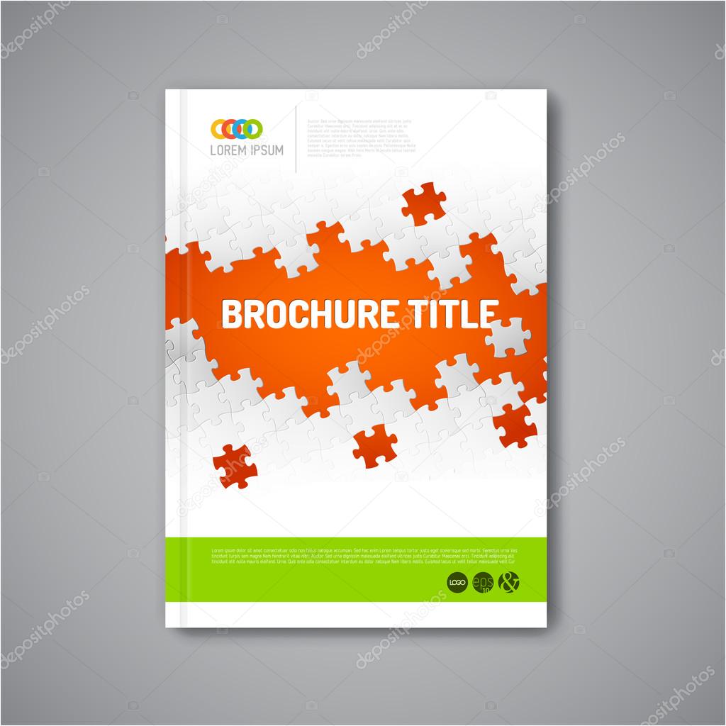 Modern brochure report design template