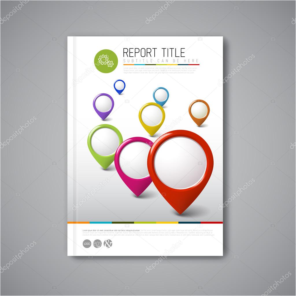 Modern brochure design template