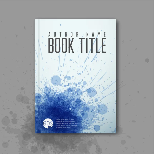 Plantilla de portada de libro abstracto — Vector de stock