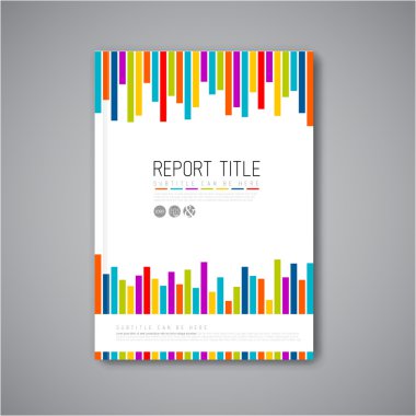 Modern vektör soyut broşürü