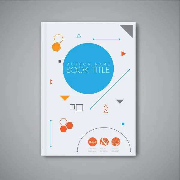 Modern abstract book design template — Stock Vector