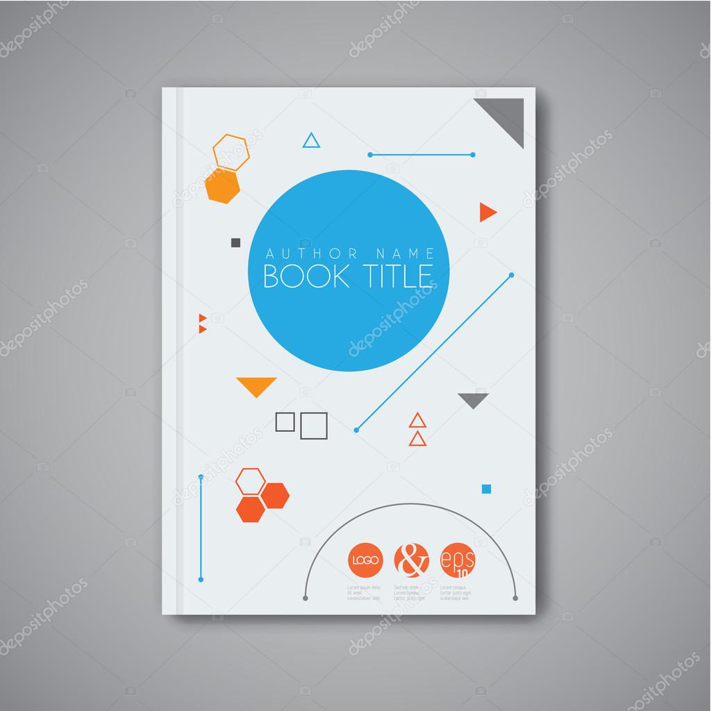 Modern abstract book design template