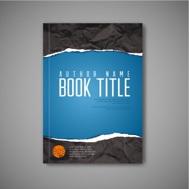 Blue book cover template