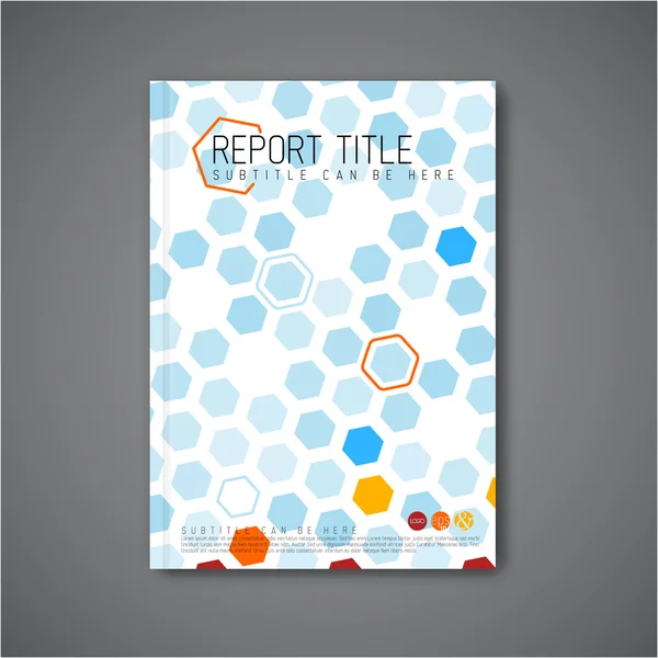 Plantilla de diseño de folleto abstracto — Vector de stock