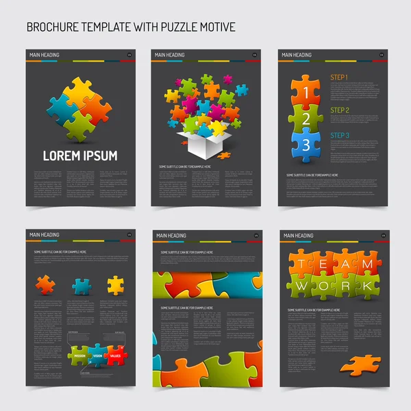 Moderne brochure folder ontwerpsjablonen — Stockvector