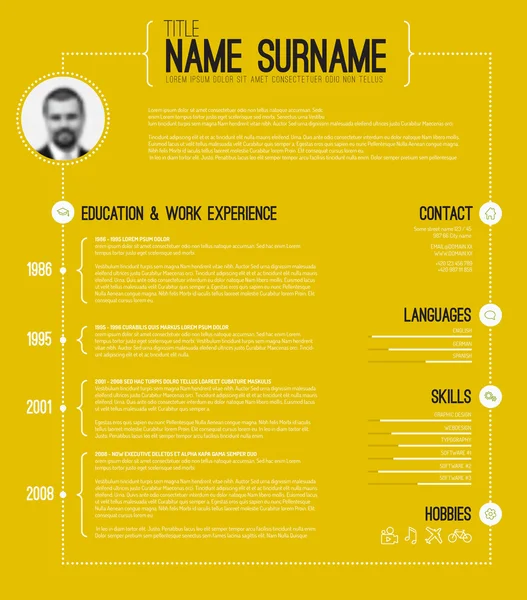 Reluați șablonul cu cronologie — Vector de stoc