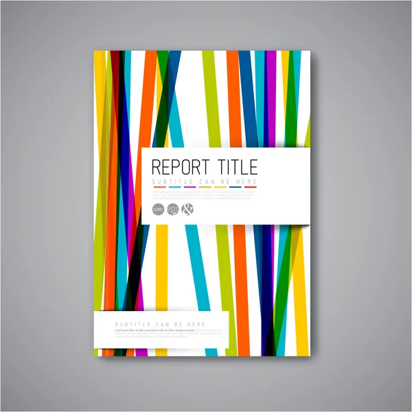 Abstract brochure design template — Stock Vector