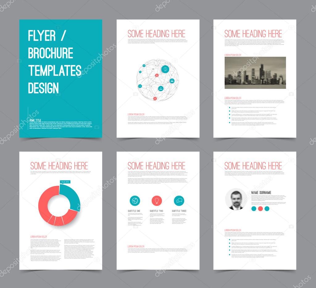Modern brochure flyer design templates